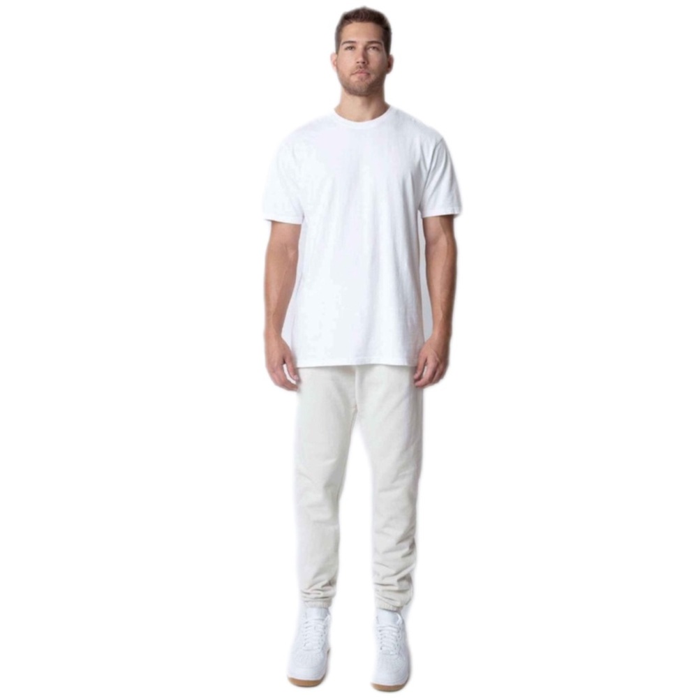 bone grey TALENTLESS men’s heavyweight sweatpants - Picture 6 of 8